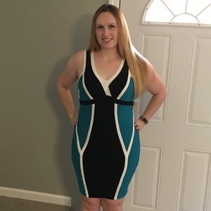 Body con color block Venus dress